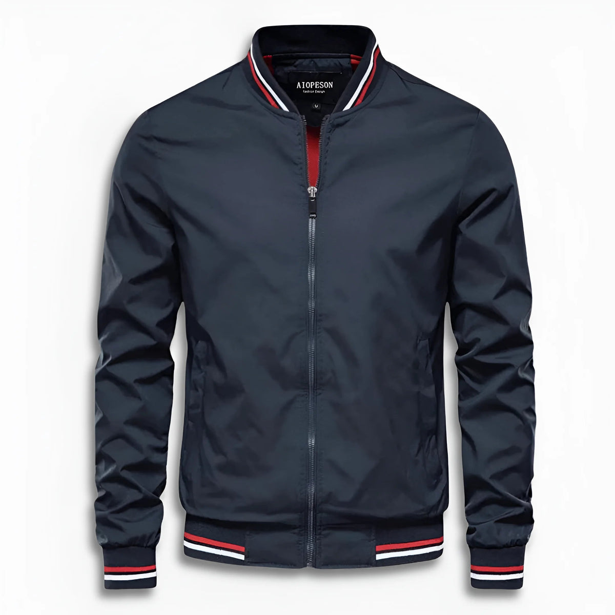 Men's Casual Transitional Jacket with Water-Repellent Surface & Stand Collar Shop Velvia