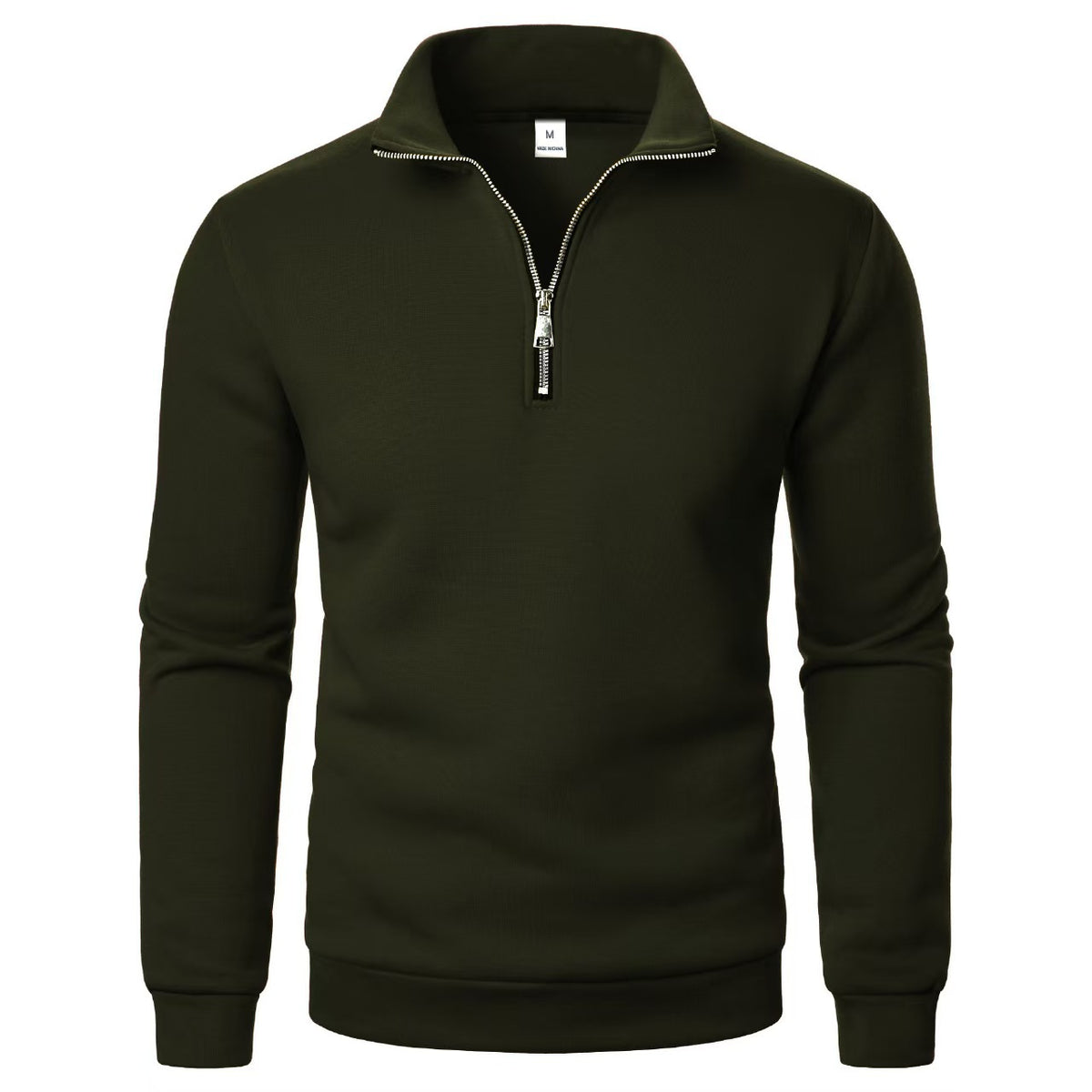 Locker fit men's sweatshirt with zipper