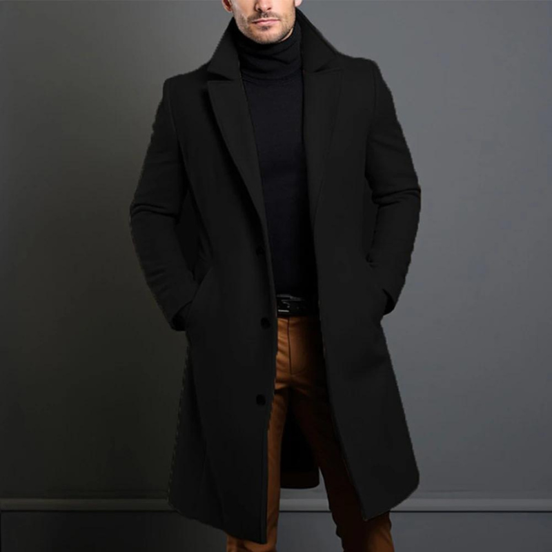 Shop Velvia | Men's Winter Coat with Long Sleeves and Classic Fit Style