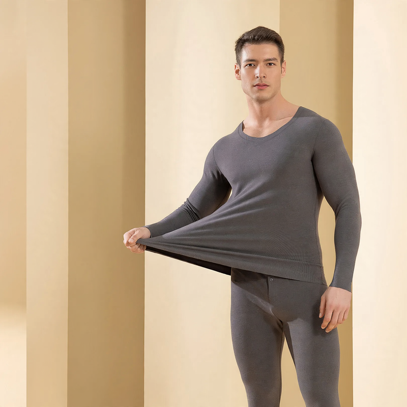 Men's Thermal Set, insulated, seamless, antibacterial