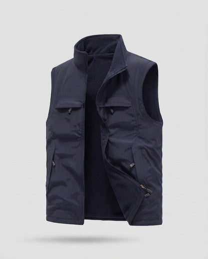 Men's Practical and Versatile Fleece Vest Shop Velvia