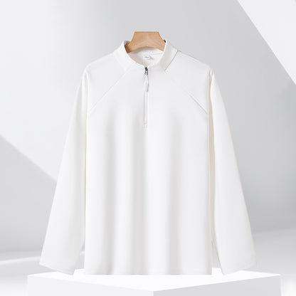 Breathable sweatshirt with stand-up collar, 320g