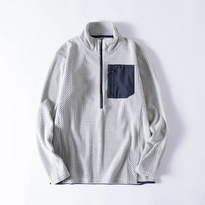 Unisex Half-Zip Fleece Pullover for Outdoor & Everyday