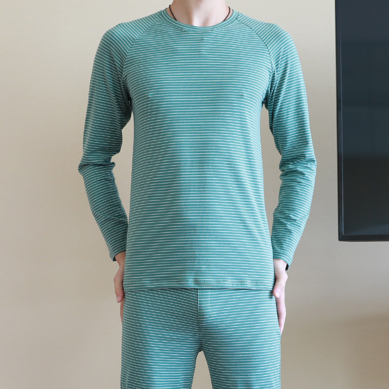 Cotton underwear set for men, striped/checkered