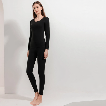 Thermal underwear set for couples, padded, seamless