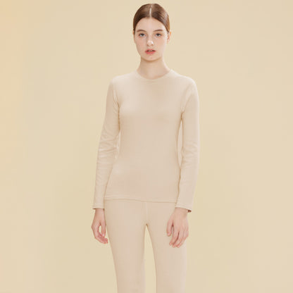 Warm underwear set made of wool-silk blend
