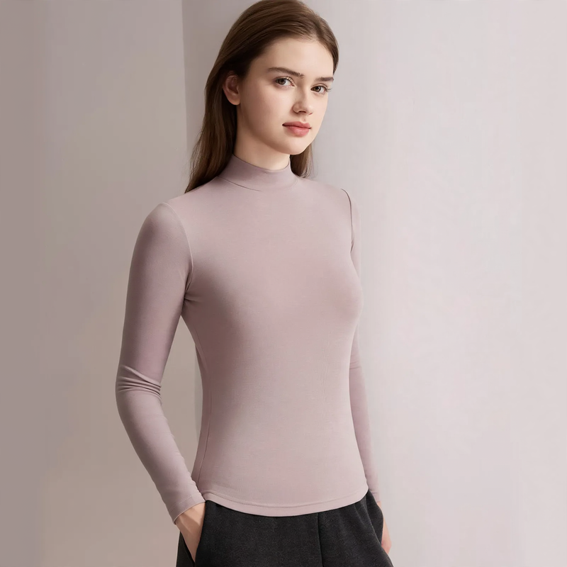 Women's thermal underwear set with integrated bra