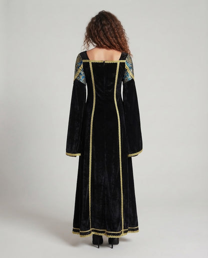 Women Elegant Evening Dress with Refined Sleeves Shop Velvia