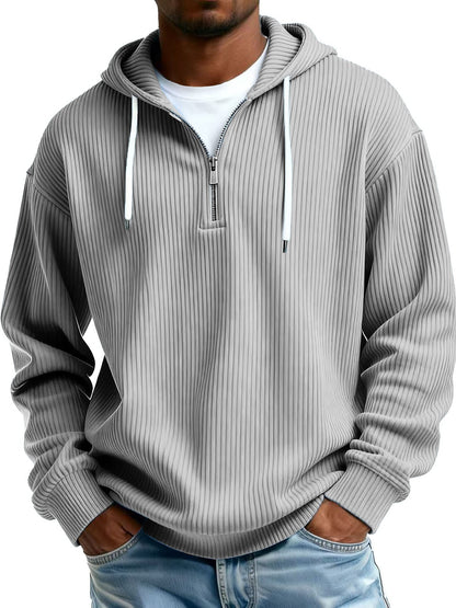 Men's hooded sweatshirt with zipper