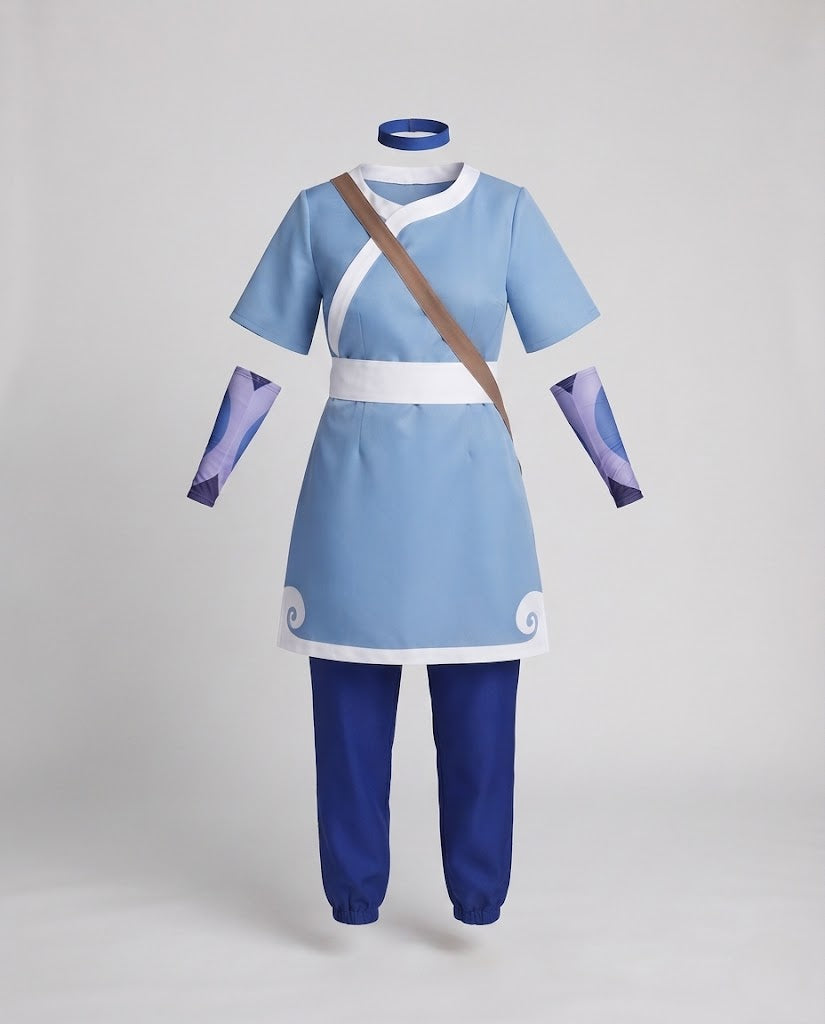 Ladies asymmetrical crop top with tie belt and contrasting details Shop Velvia
