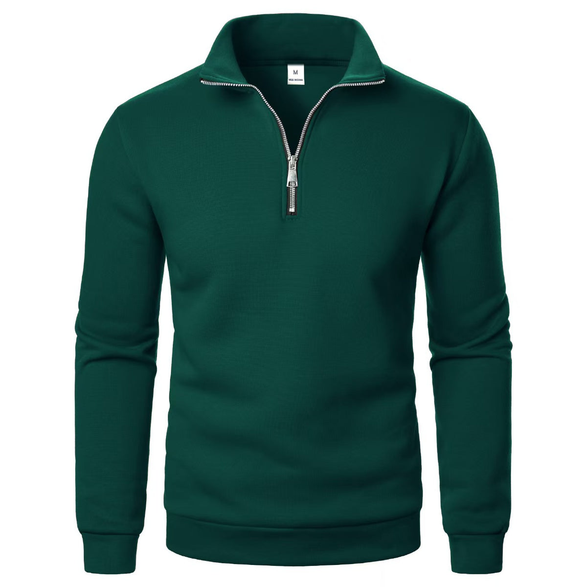 Locker fit men's sweatshirt with zipper