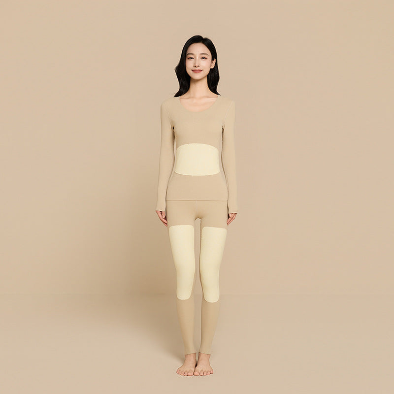 Self-warming thermal underwear set