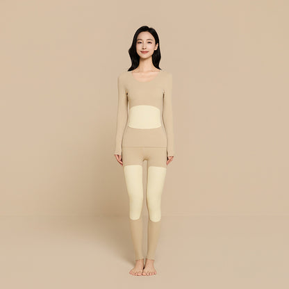 Self-warming thermal underwear set