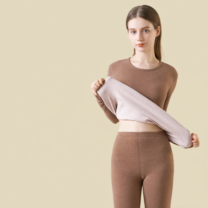 Women's Thermal Set, self-heating, with round neckline