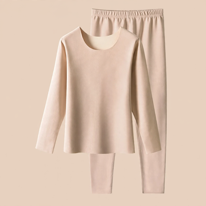 Padded thermal underwear set with heating function