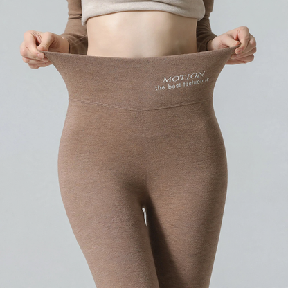 Thermal underwear set for women with wool and silk