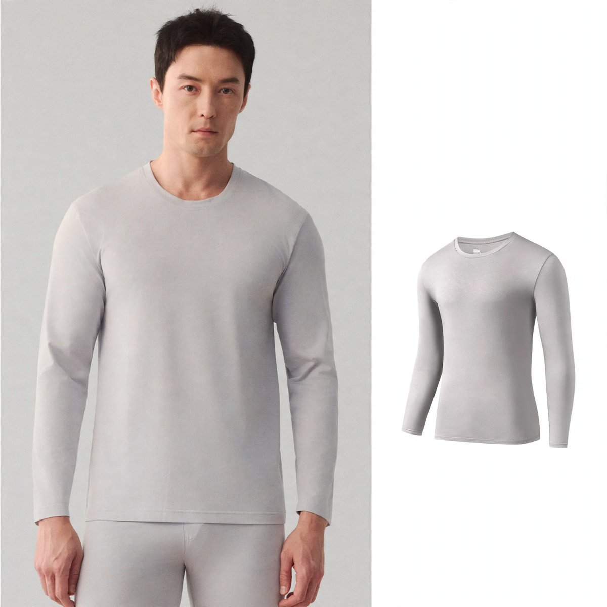 Men's Thermal Underwear Set, Modal, Crew Neck