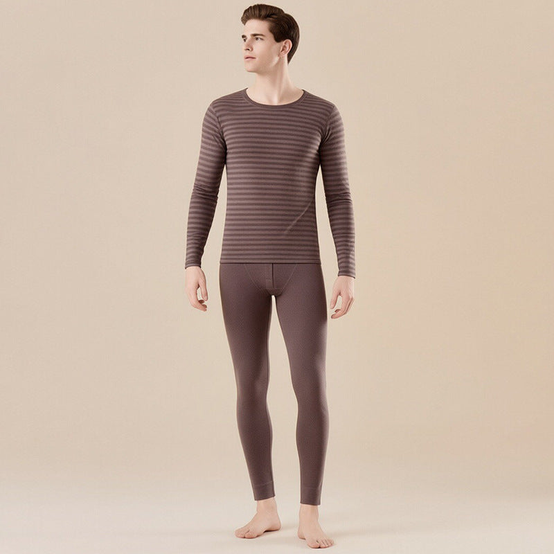 Thermal underwear set, striped, padded, unisex