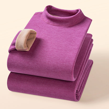 Thermal underwear set with camel hair content, lined