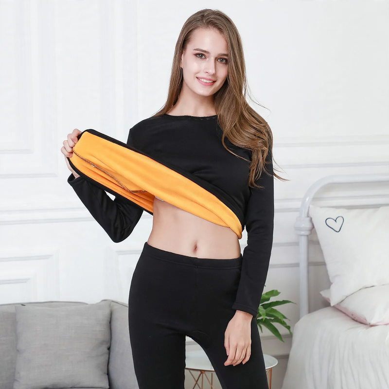 Thermal underwear set with heating function for women and men