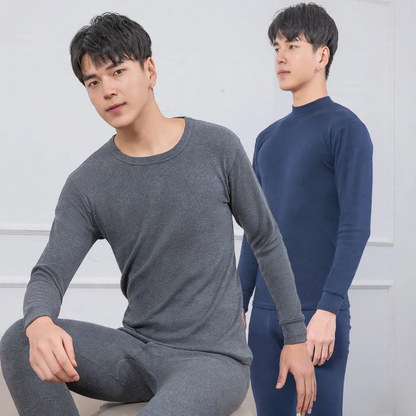 Cotton thermal set, round neck, unisex