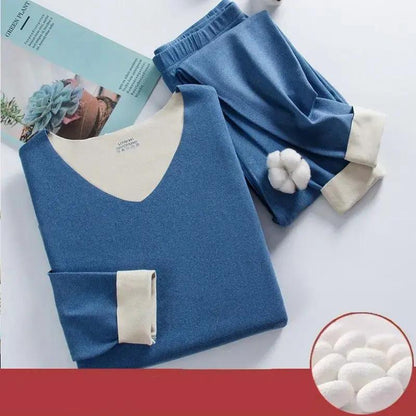 Elastic thermal underwear set with heating function