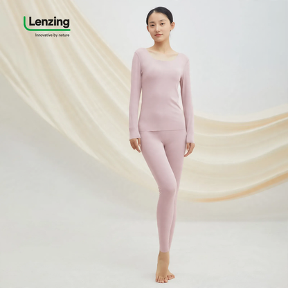 Thermal underwear set, modal, crew neck, skin-friendly