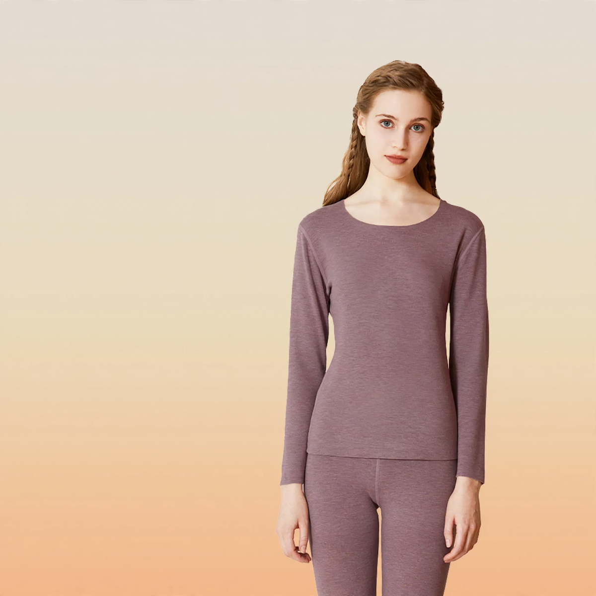 Thermal underwear set made of cashmere and silk