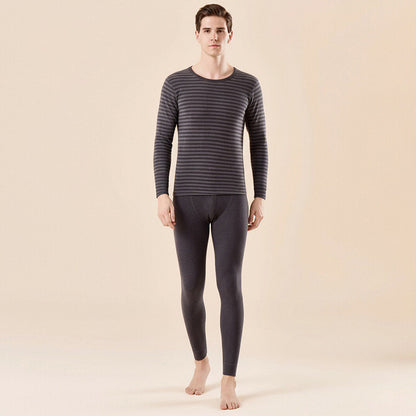 Thermal underwear set, striped, padded, unisex