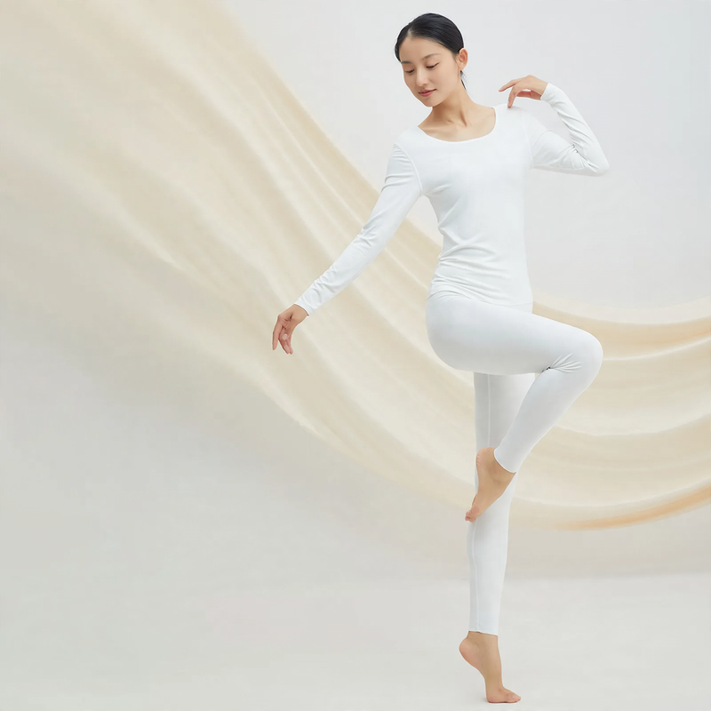 Thermal underwear set, modal, crew neck, skin-friendly