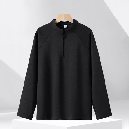 Half-zip sweatshirt with stand-up collar, 320g