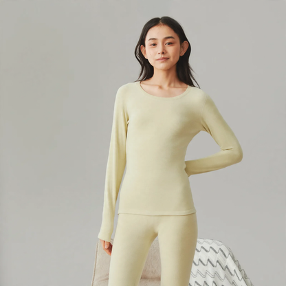 Thermal underwear set for women, moisture-regulating