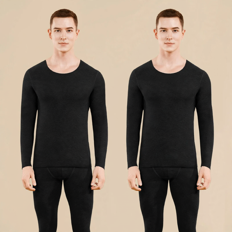 Men's thermal underwear set, lined