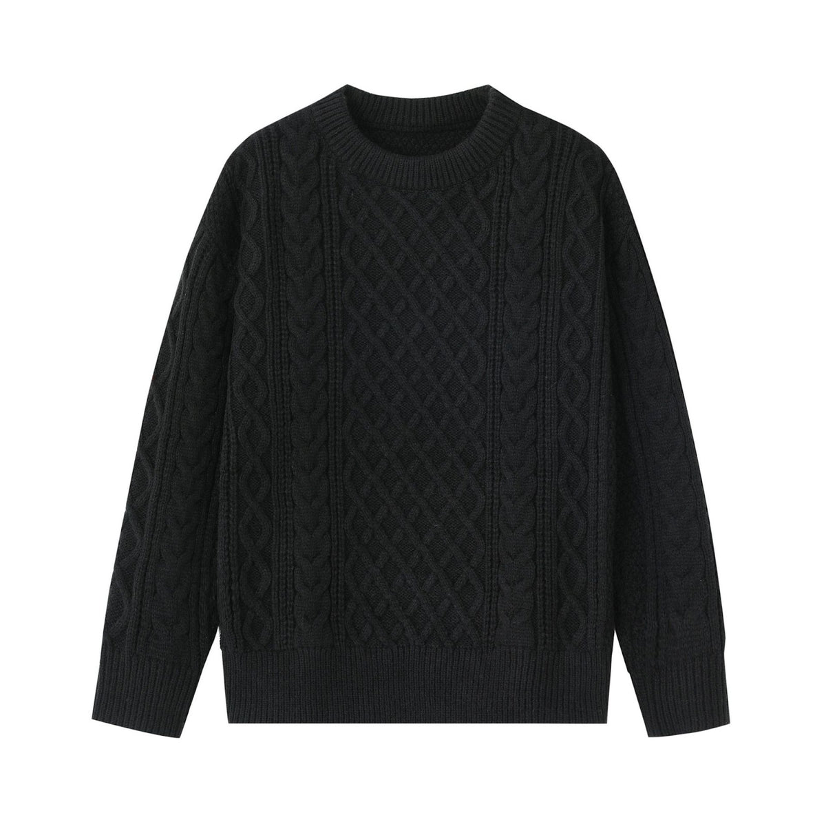 Men's knit pullover with half zipper, solid color