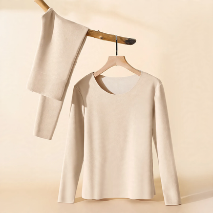 Thermal underwear set with warming function and shaping effect