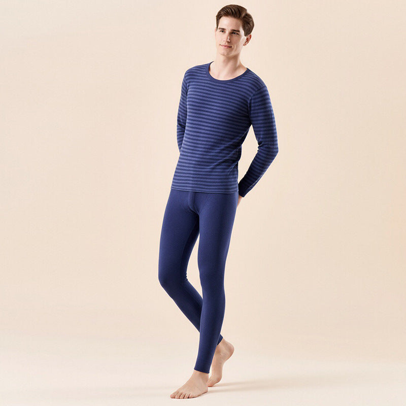 Thermal underwear set, striped, padded, unisex