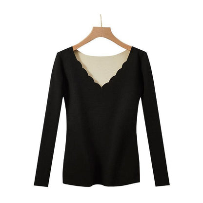 Women's Thermal Underwear Set with V-Neck