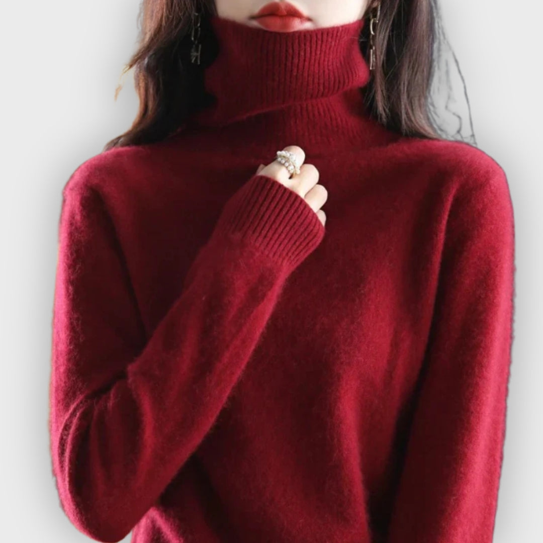 Shop Velvia | Cashmere Turtleneck Sweater