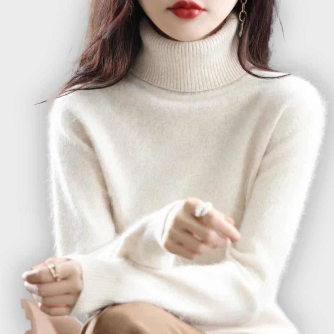 Shop Velvia | Cashmere Turtleneck Sweater