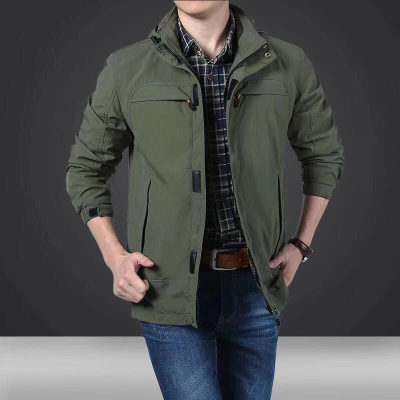 Men's lightweight technical field jacket with multifunctional pockets and adjustable hem Shop Velvia