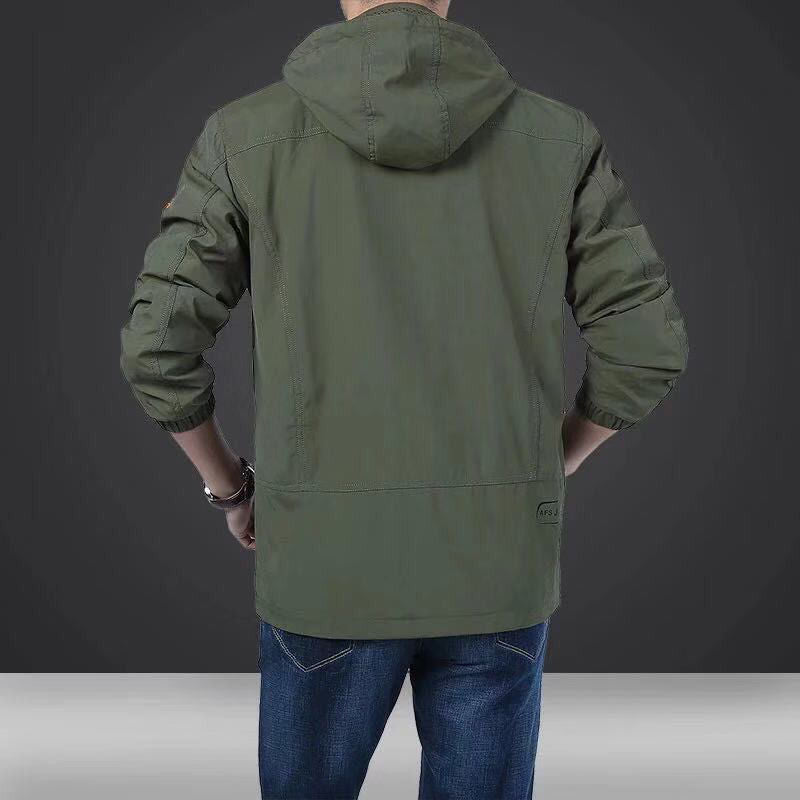 Men's lightweight technical field jacket with multifunctional pockets and adjustable hem Shop Velvia