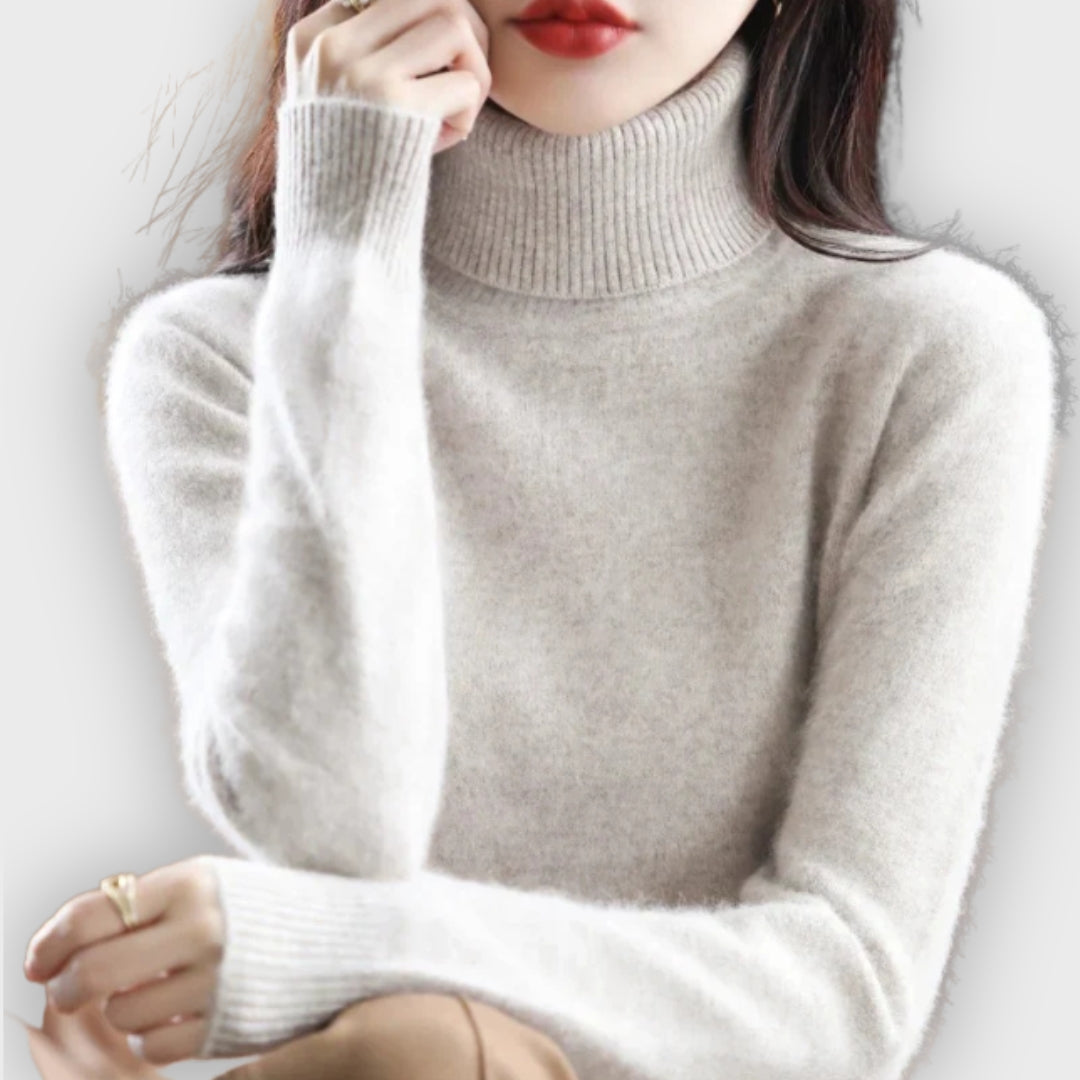 Shop Velvia | Cashmere Turtleneck Sweater