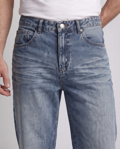 Men's loosely cut vintage jeans with wide leg Shop Velvia