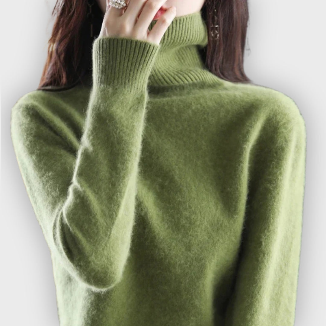 Shop Velvia | Cashmere Turtleneck Sweater