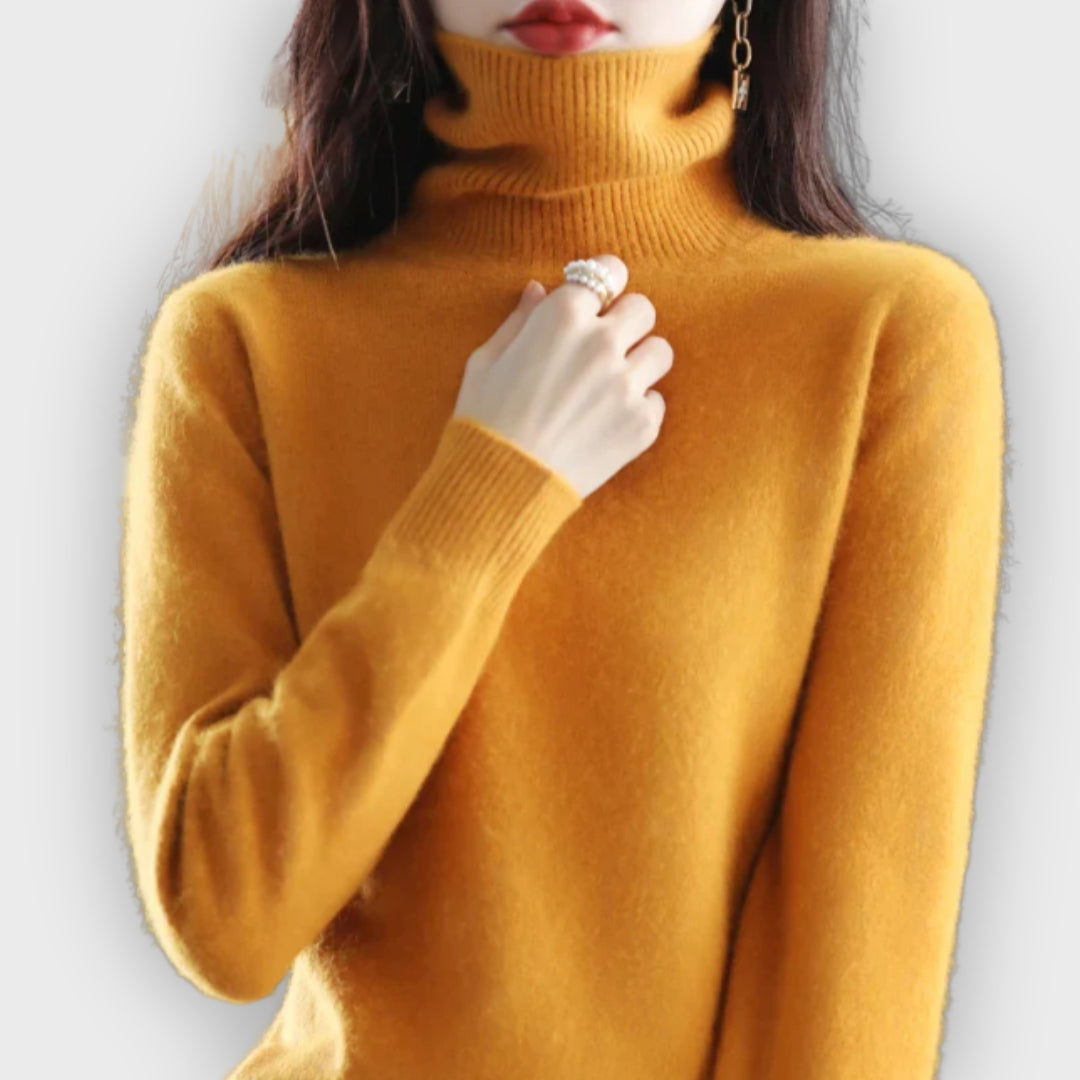 Shop Velvia | Cashmere Turtleneck Sweater
