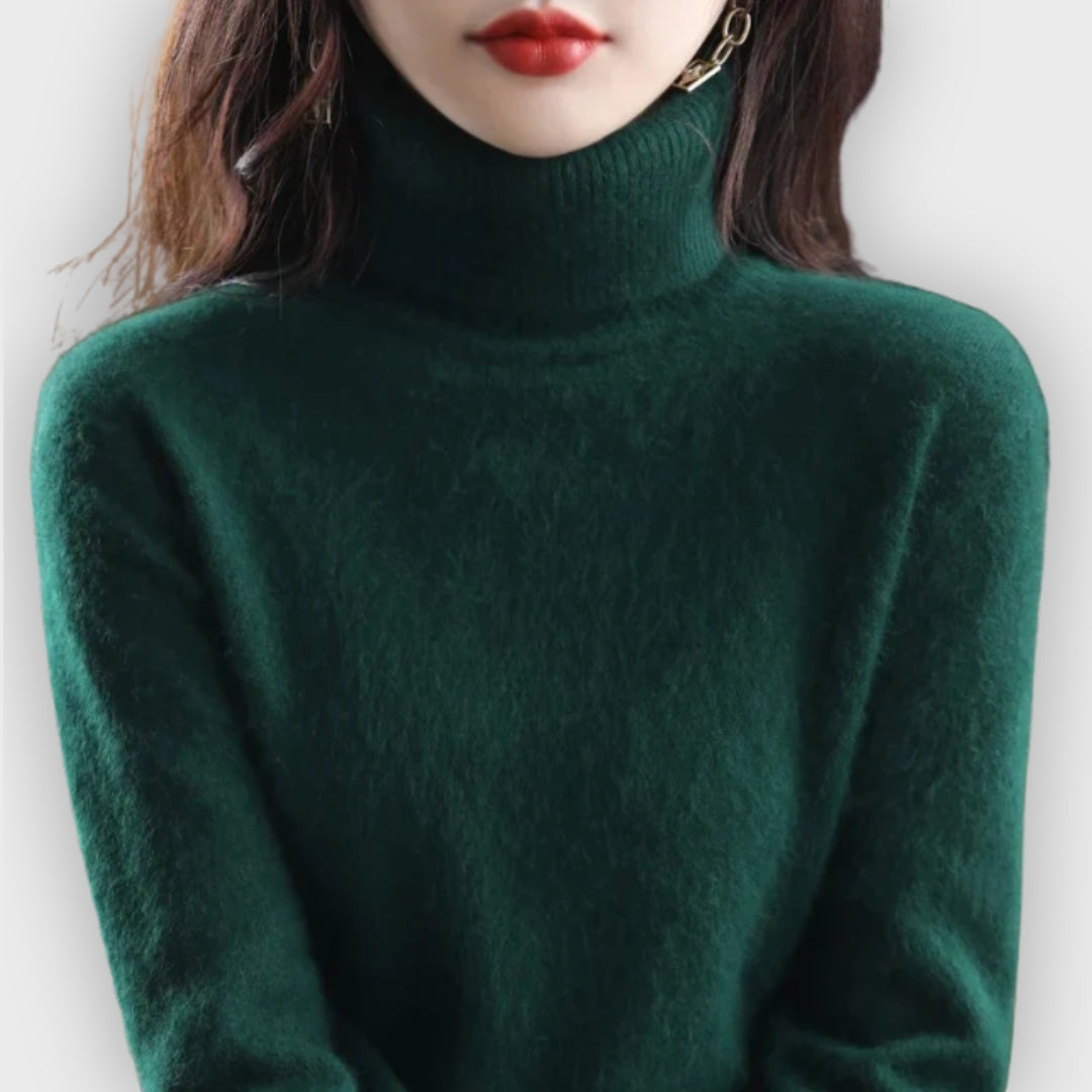 Shop Velvia | Cashmere Turtleneck Sweater