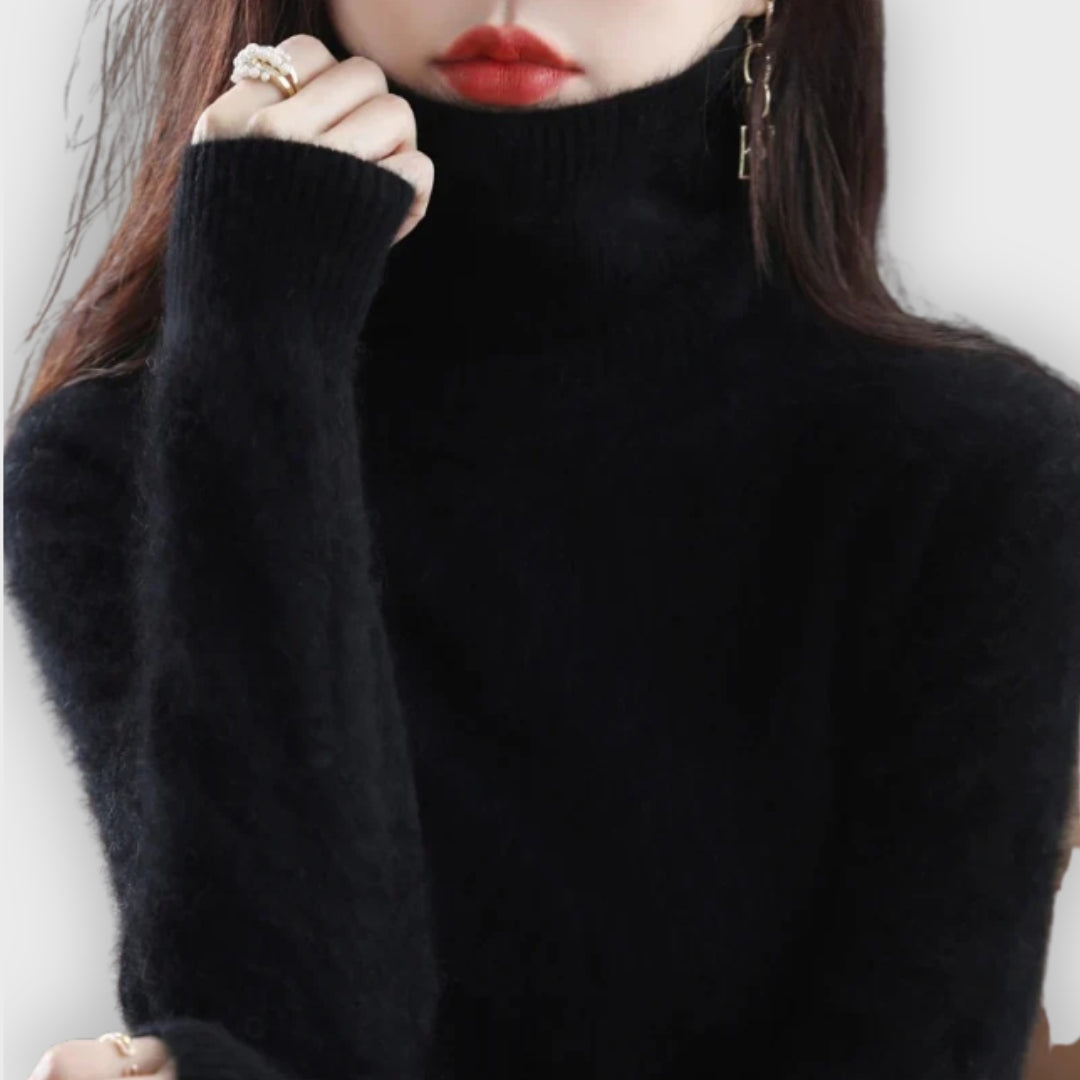 Shop Velvia | Cashmere Turtleneck Sweater