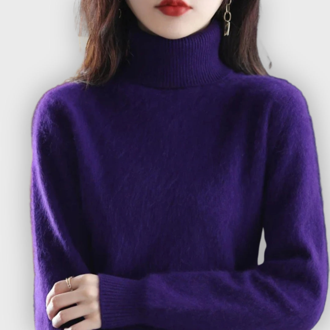 Shop Velvia | Cashmere Turtleneck Sweater