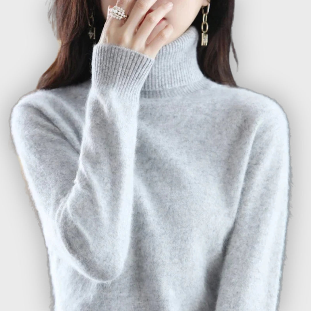 Shop Velvia | Cashmere Turtleneck Sweater