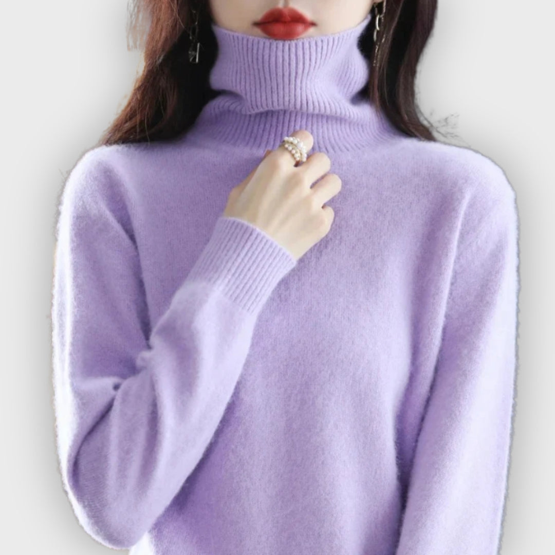 Shop Velvia | Cashmere Turtleneck Sweater